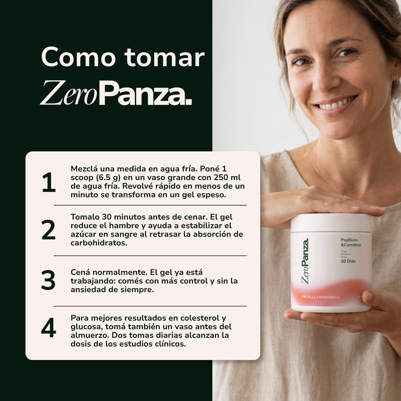 Zero Panza® El shake obliga a tu cuerpo a gastar colesterol y controlar el azúcar.